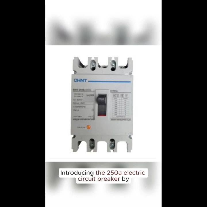 250A 3 Pole Industrial Circuit Breaker 3 Phase 50 KAIC ( Chint), Circuit Breakers Lazada PH