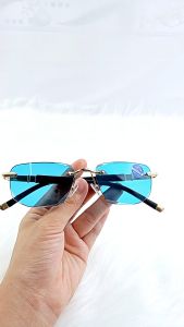 Kính lão đọc sách không viền mặt xanh kiểu dáng đẹp A13