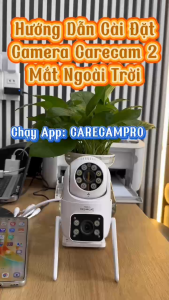 Camera CareCam Ngoài trời 2 Mắt 2 Khung Hình 5.0Mpx Chống nước Có màu ban đêm Chạy App: Carecampro Camera An Ninh Không Dây 2 Khung Hình Camera Carecam Có App Điều Khiển - Lazada