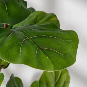 77-135cm (53.1in) Artificial Fiddle Leaf Ficus Fig Plant for Outdoor Courtyard Garden Balcony Indoor Home and Office Decoration