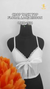 CJJBH-1874 Tino-Tino Crop Tank Top Bra Floral Lace Renda