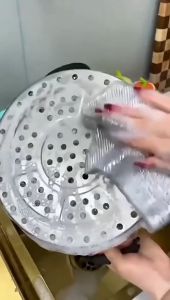 HOUGUO 15 PCS Kain Pembersih Penghilang Karat Handuk Pencuci Piring Ajaib Dapur Kain Pembersih Kawat Baja Logam Kain Pembersih Kompor Microwave Kain Piring