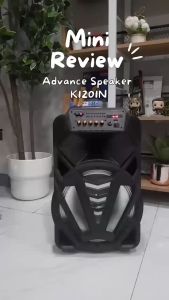 Advance K1201N Speaker Bluetooth Karaoke Wireless Portable Super Bass Aktif BONUS 2 Pcs Mic Wireless