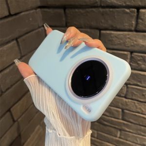 Fluorescent Green Liquid Silicone Phone Case for Vivo X200Promini X100S Womens Style Durable Anti Dirt Drop Resistant