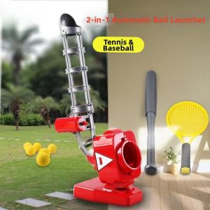 Automatic Tennis Baseball Practice Machine Indoor Outdoor Use