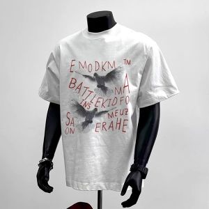 High Quality Large Size Mens T-Shirt Breathable Pure Cotton Loose Fit Summer Casual Short Sleeve Fashionable American Brand