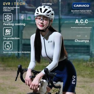 evr | EVR-TECH Womens Long Sleeve Cycling Clothing High End Top Road Bike Sunscreen Autumn Cycling Equipment Air-Tech Series