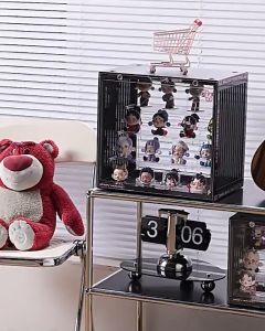 กล่องชั้นใส่ฟิกเกอร์ โมเดล ตุ๊กตา ฝาปิด-เปิดแม่เหล็กอย่างดี ใส่ได้ 3-4 ชั้น ส่งจากไทย 1-2 วัน