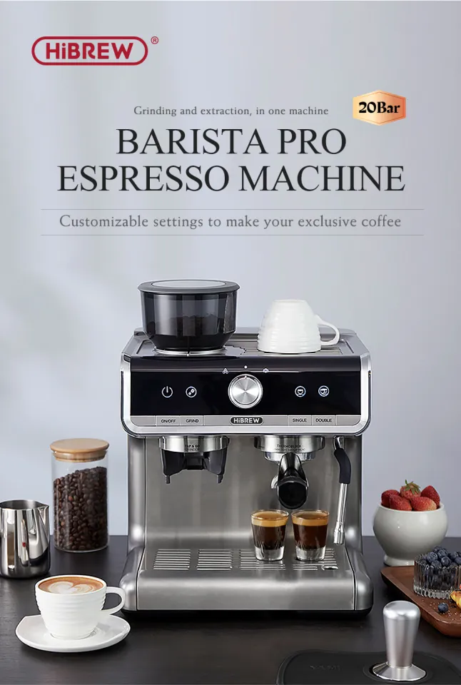 HiBREW Barista Pro 20Bar Bean to EspressoCafetera Commercial Level