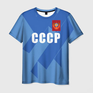 Nam Retro Liên Xô CCCP 3D In Hình Áo Thun Thể Thao Hút Ẩm Thoáng Khí Thường Ngày Bông Tai Kẹp Dạo Phố Nhanh Khô Tay Ngắn