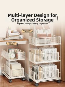 Mobile Storage Rack Book Organization