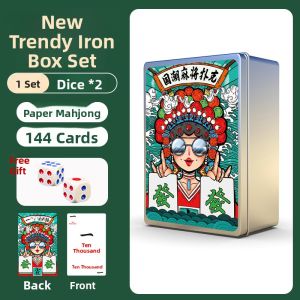 SHENWO | Waterproof Durable Portable Plastic Mahjong Playing Cards