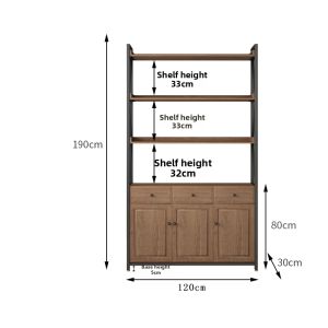 OUJUGEJIAJU | Industrial Multi-Layer Bookshelf