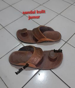 sandal pria kulit model jamur /sandal full kulit dewasa.