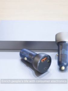 Tẩu sạc nhanh dùng trên ô tô 65W Baseus Particular Digital Display QC+PPS Dual Quick Charger Car Charger - CCKX