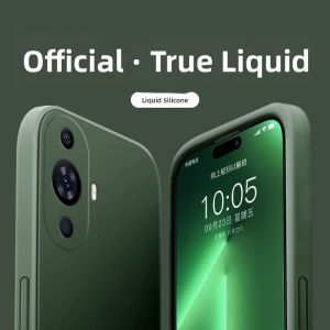 Huawei Nova11 Liquid Silicone Phone Case Slim Lightweight Womens Edition Pure Color Simple Design Full Lens Protection Anti-Fall