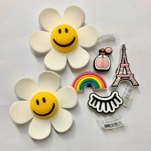 JBWG 👠🌈shoe Charm “ Daisy in Paris ”🌈✨👠 ตัวติดรองเท้ามีรู “ เดซี่ ปารีส ” 6 ชิ้น งานShopคุณภาพดี สีสวย #ตรงปกไม่จกตา