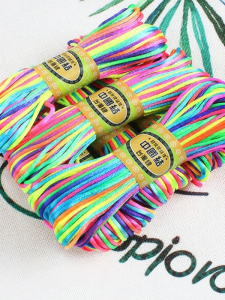 Colorful Childrens Rainbow Braids Hair Ties