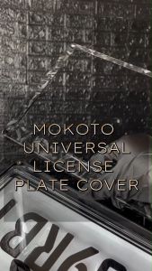 MOTORCYCLE LICENSE PLATE FRAME COVER CARBON 5120 / FORGED 9780 WHITE PLATE LENS ONLY PROTECTIVE HOLDER SPEEDMOTO