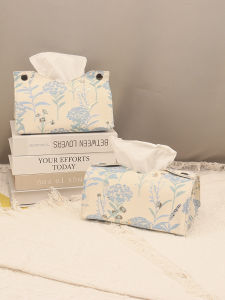 RY กล่องใส่ผ้าเช็ดหน้ายางตาข่ายสำหรับห้องนั่งเล่นและห้องทำงานแบบหรูหรา กล่องใส่กระดาษทิชชู่ขนาดใหญ่สำหรับโต๊ะกาแฟ