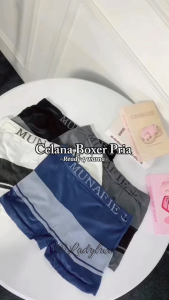 LadyLuxe - Celana Dalam Pria Nyaman Boxer Underwear Men Munafie Sempak CD Model Garis Jangkar Nyaman Melar Murah CD019
