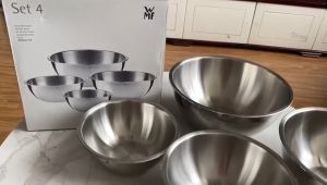 Thau Inox Chậu Inox Dày -Thau đa dụng inox  Thau Trộn Inox Sáng Bóng  Dày Đẹp