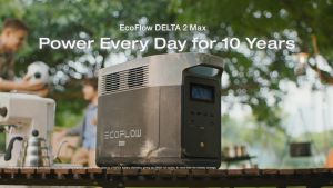 EcoFlow DELTA 2 Max Portable Power Station Expandable 2-6kWh LFP Battery 3000 Cycles AC+Solar 80% Charge in <1Hr Up to 3100W Output Fume-Free Quiet Solar Generator