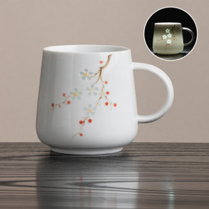 XIYUANJI | Linglong Porcelain Underglaze Ceramic Cup Big Capacity