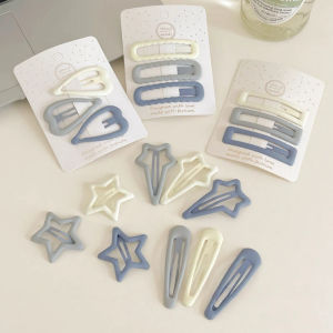 Pink Hair Clips Cute Childrens Hair Accessories Simple Side Hairpins Forehead Decorations Duckbill Hair Grips Hair Dividers