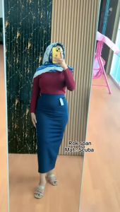 ByNayla - Vior Rok span scuba polos / Rok span polos wanita / Bawahan wanita / Korean style