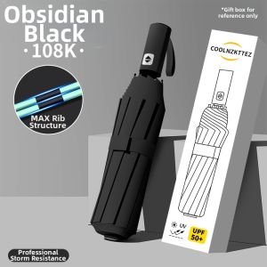 COOLNZKTTEZ | Automatic Reinforced Windproof UV Protection Umbrella