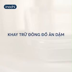 Khay trữ đông đồ ăn dặm khay đựng đồ ăn dặm cho bé có nắp khay trữ đông Inochi tiêu chuẩn Nhật Bản - Happy Life 4Kid