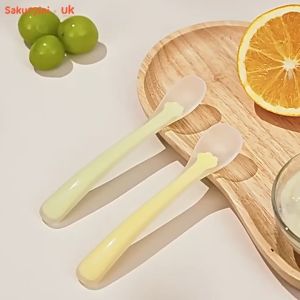 SAKUMINI 2in1 Kids Spoon Silicone Sendok Makan Training Anak Bayi Teether Feeder