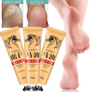 🔥30g Horse Oil Hand Foot Cream Anti-Aging Horse Oil Cracks Dry Skin Care Moisturizing Whitening Cream Callus Remover Foot Care Cream Anti-cracking Whitening Cream Repair Dry and Cracked Hand Foot Cream LovelylifeFu👍
