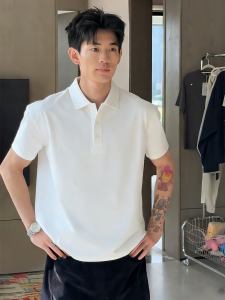 New Summer Breathable Pure Color Stylish Mens Polo Shirt