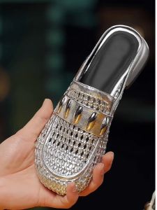 รองเท้าแตะส้นแบนแบบสวมหัวสไตล์มุลเลอร์ ทรงกลม สำหรับผู้หญิง ฤดูร้อน 2025 รองเท้าแฟชั่นแบบสวมสบายสำหรับกลางแจ้ง