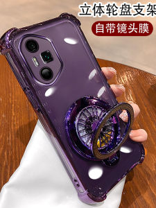 Huawei Honor 300Ultra Phone Case Creative Gyro Stand Ultra Thin Anti-Fall Transparent Protective Shell Magnetic Absorption Honor 300 pro Supreme Edition Protection