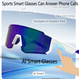 2025 Cycling Glasses AI Smart Wireless Men Women Sports Eyewear Music Play Ultraviolet-proof Outdoor Smart Sunglasses