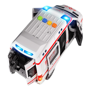 BABYSHOME | Simulation Ambulance Toy Car Openable 1 Door