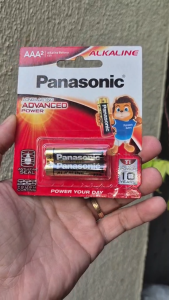 Vỉ 2 viên pin đũa Panasonic AAA 1.5V Advancedv Power chính hãng