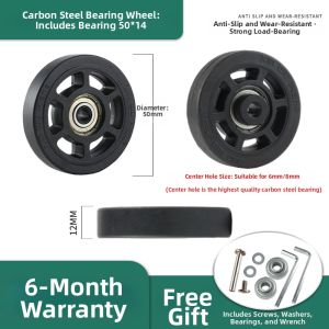 Quiet Metal Bearing Luggage Wheel Replacement Part for US Travel Suitcase U-Injection Wheel Repair Accessory by MigeSen