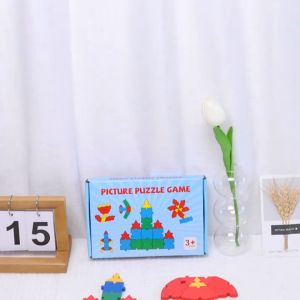 Puzzle Kayu Montessori 30 Pcs | Mainan Edukasi Anak Usia Dini | Belajar Bentuk & Warna MK142
