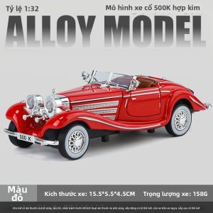 JINCHEJIANG | Mô Hình Xe Hợp Kim 1:32 Cổ Điển 4 Cánh Đ cửa 500K Âm Thanh và Ánh Sáng