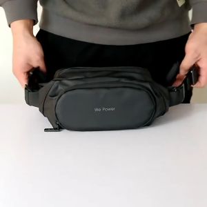 กระเป๋าคาดอกเอว รุ่นสายสะพายยาว กระเป๋าคาดเอว เสริมวัตถุดิบ เสริมสร้างร่วมกัน ขนาด: 6.5 ครั้ง