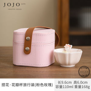 Handmade Ceramic Flower Pot Owner Cup Ladies High Value Simple Purple Spring Valley Tea Cup Chinese Style High Temperature Burned