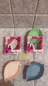 ( isi 50 pcs ) Souvenir MANGKOK SAMBAL MODEL DAUN kemas BOX KADO Suvenir Murah Makassar