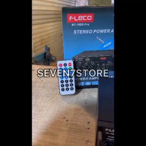 Amplifier Power 2000 Watt Full Bass Fleco BT-198B PRO Audio Penguat Suara Full Bass & Treble | Ampli ORIGINAL FLECO BT 198B PRO Power Amplifier Bluetooth Karaoke + Mp3 player + FM Radio