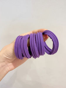 ยางรัดผมสีสันสดใสพร้อมโบว์ผีเสื้อแบบไร้รอย ยางรัดผมม้า ยางรัดผมหนา ยางกาว กาวรัดผมยางยืดสูง อุปกรณ์เสริมผมแบบเกาหลี