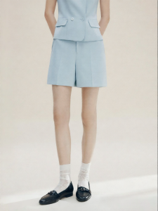 FAMANXUAN | French Elegant Acetate Tencel Suit Shorts