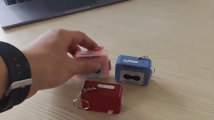 FH-C1326 Gantungan Kunci Rekaman Musik Box Mini Keychain Voice Tape Recorder Unik / Ganci Lucu